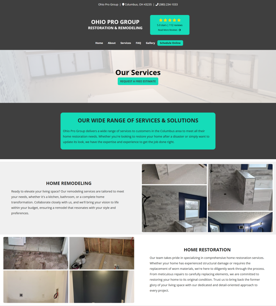 PPC Case Study | Remodeling Contractor 2 0website pages services 2 scaled e1753704189439